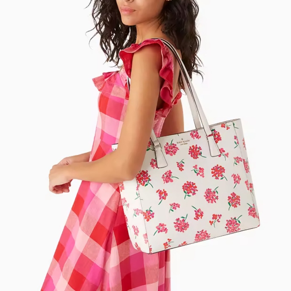 Kate Spade Perry Laptop Tote Fresh Peach Multi- Like new!♠️👜